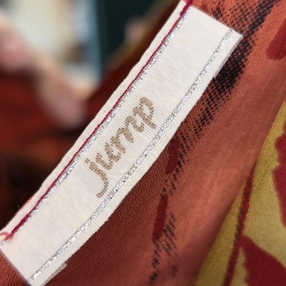 Jump Peplum V Neck Plunge Mini Dress - Picture 2 of 5